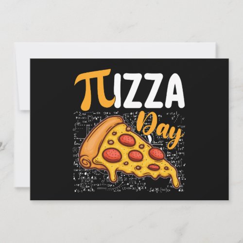 Pizza Pi Day Math Mathematics Lovers Invitation