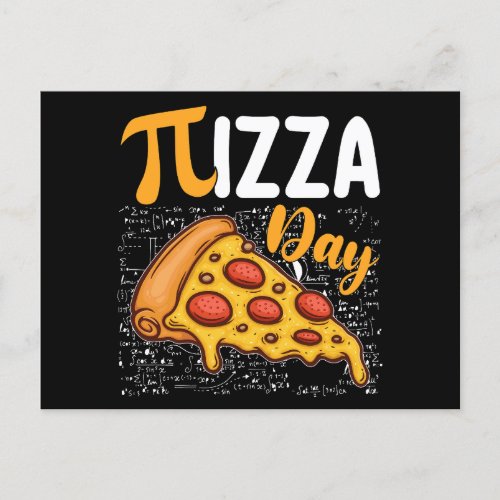 Pizza Pi Day Math Mathematics Lovers Postcard