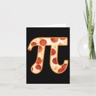 Pizza Pi Day Nerd Geek Italian Math Thanksgiving H Card