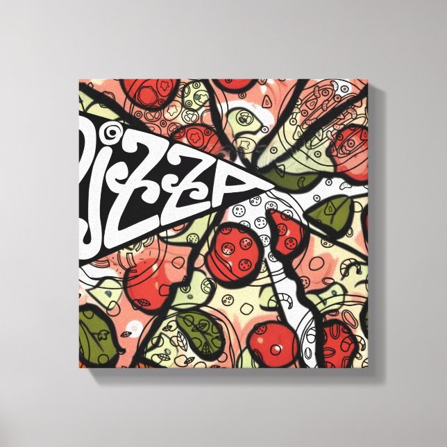 Pizza Pie Canvas Print (Front)