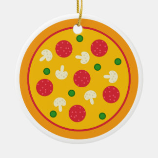 Pizza Pie Ceramic Ornament