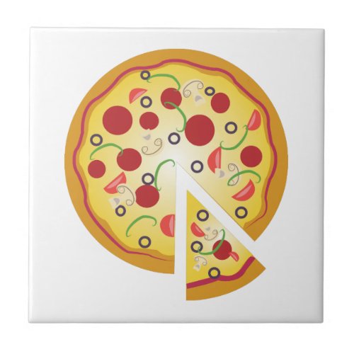 Pizza Pie Ceramic Tile