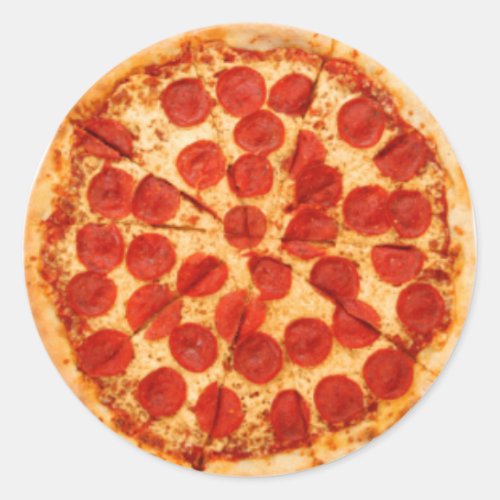 Pizza Pie Classic Round Sticker