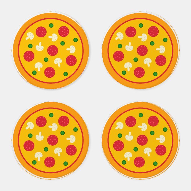 Pizza Pie Coaster Set (Set)