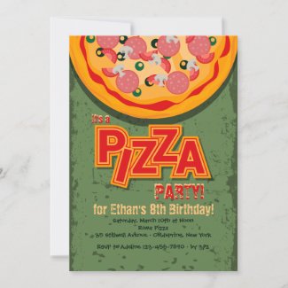 Pizza Pie Invitation