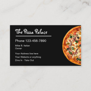 Pizza Pie Italian Restaurant Business Card