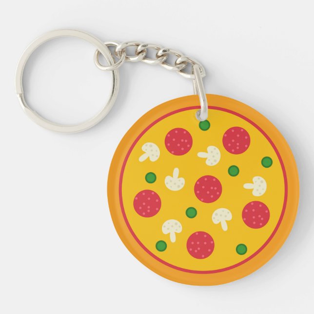 Pizza Pie Keychain (Front)
