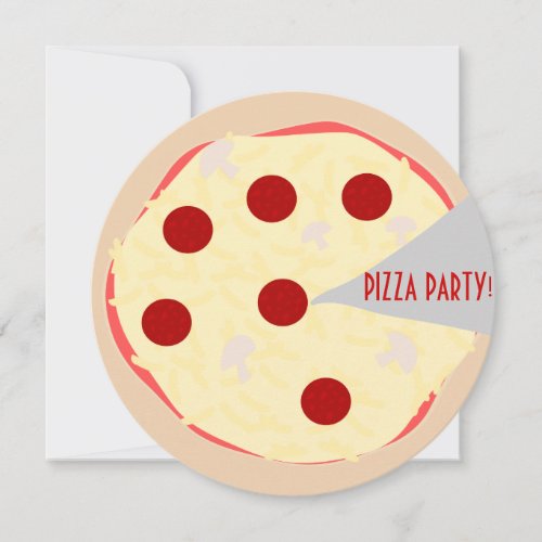 Pizza Pie Pizza Party Invitation