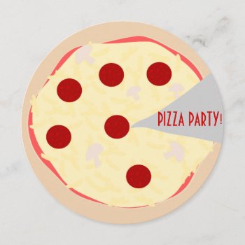 Pizza Pie Pizza Party Invitation by faithandhopesplace at Zazzle