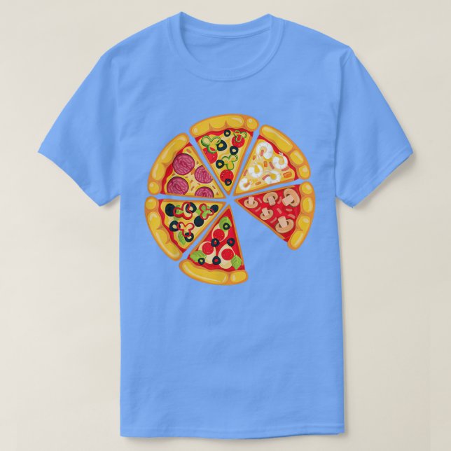 Pizza Pie & Slice Dad And Son Matching Pizza Fathe T-Shirt (Design Front)