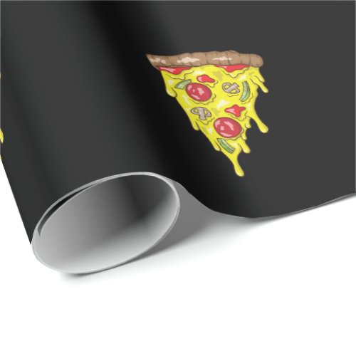 pizza piece salami wrapping paper