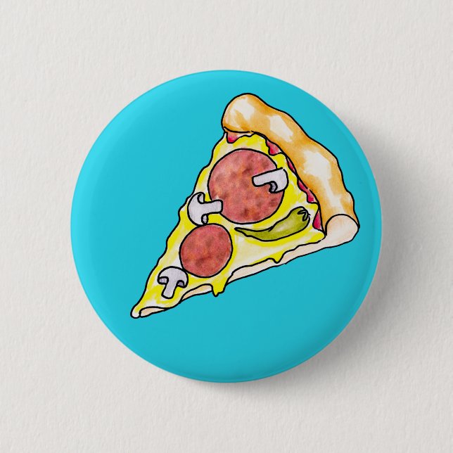 Pizza Pinback Button (Front)