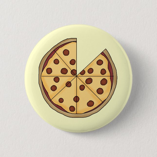 Pizza Pizza Pizza Pinback Button (Front)