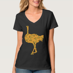 Pizza  Pizzaiolo Pizza Ostrich T-Shirt