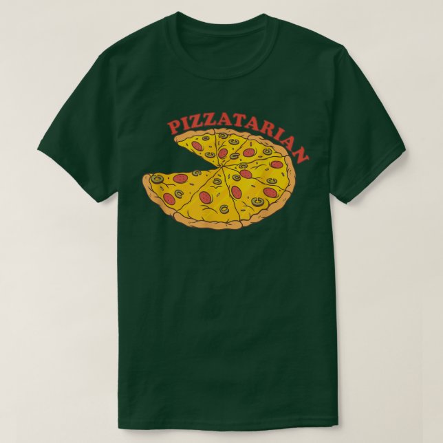 Pizza Pizzatarian Fast Food Funny Pizza Lover  T-Shirt (Design Front)