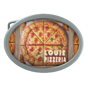 Pizza Pizzeria Design Belt Buckle
