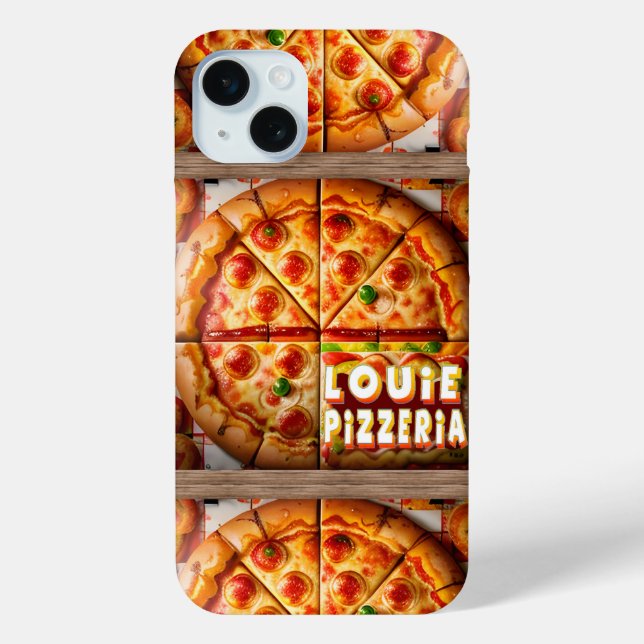 Pizza Pizzeria Design Case-Mate iPhone Case (Back)