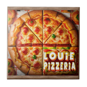 Pizza Pizzeria Design Ceramic Tile