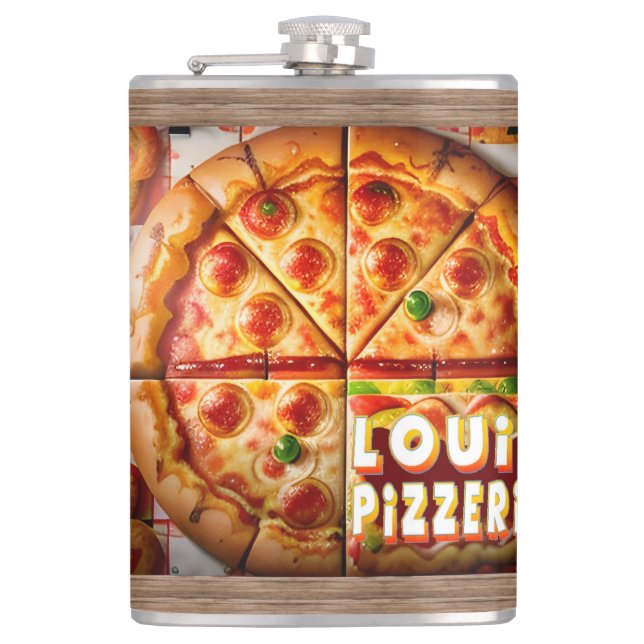 Pizza Pizzeria Design Flask (Front)