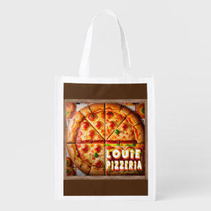 Pizza Pizzeria Design Grocery Bag