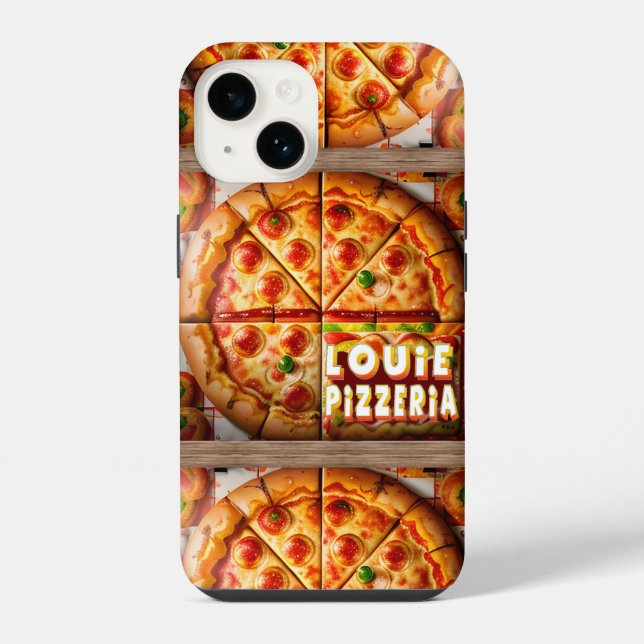 Pizza Pizzeria Design iPhone Case (Back)