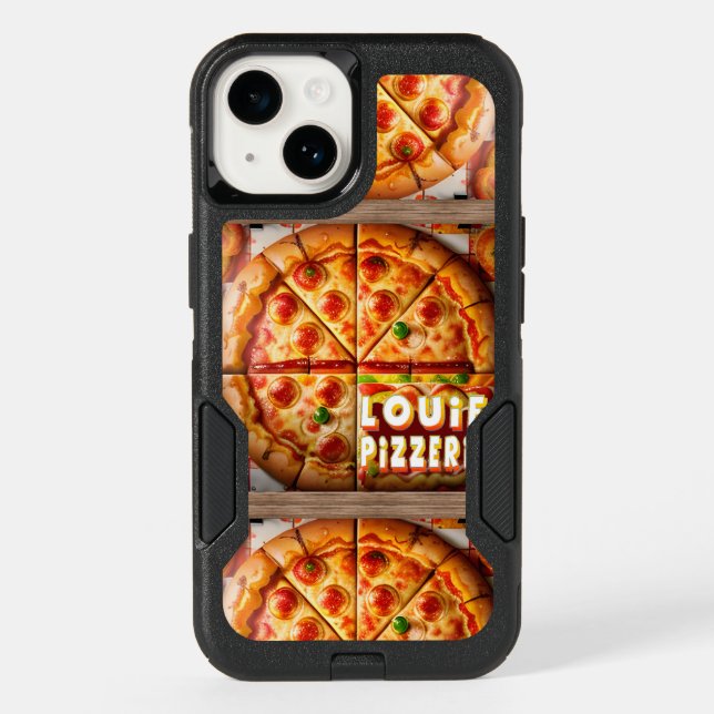 Pizza Pizzeria Design Otterbox iPhone Case (Back)