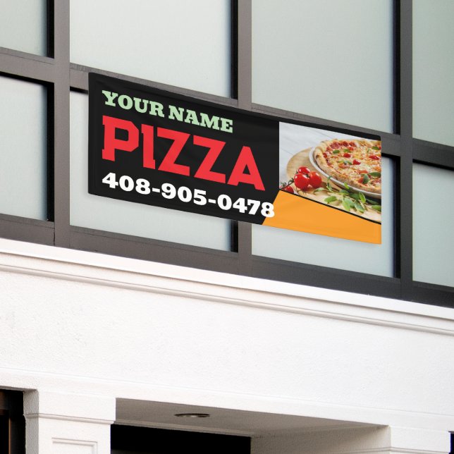 Pizza Place Custom Banner (Outside Building)