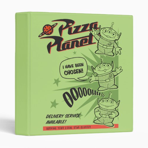 Pizza Planet Delivery Service Retro Graphic 3 Ring Binder