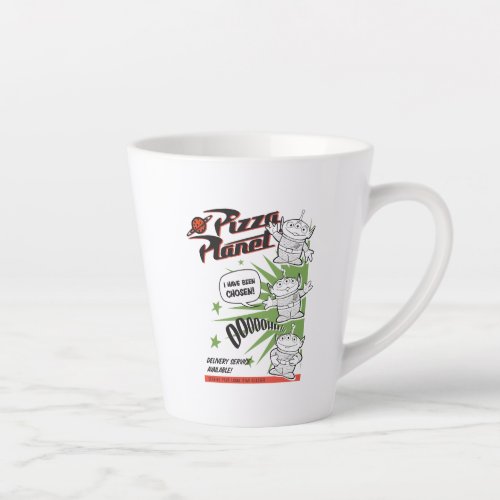 Pizza Planet Delivery Service Retro Graphic Latte Mug