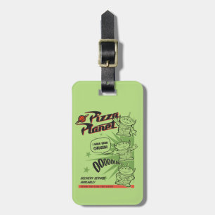 Pizza Planet Delivery Service Retro Graphic Luggage Tag