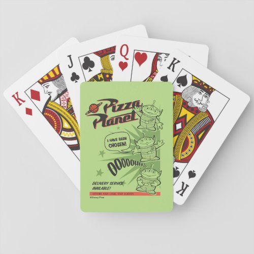 Pizza Planet Delivery Service Retro Graphic Poker Cards