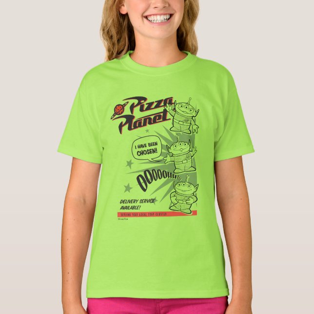 Pizza Planet Delivery Service Retro Graphic T-Shirt (Front)