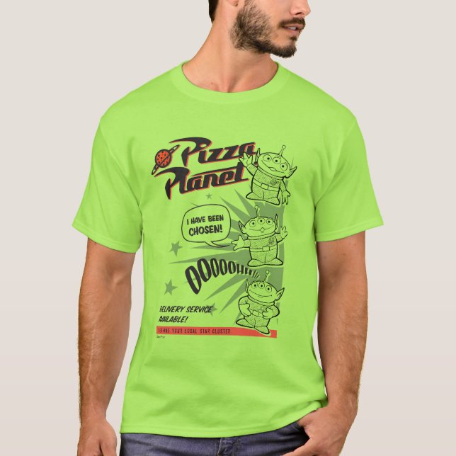 Pizza Planet Delivery Service Retro Graphic T-Shirt (Front)