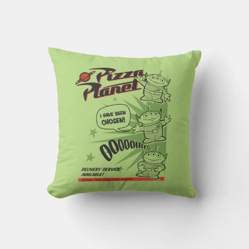 Pizza Planet Delivery Service Retro Graphic Throw Pillow