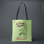 Pizza Planet Delivery Service Retro Graphic Tote Bag<br><div class="desc">Check out this fun,  retro design for the Pizza Planet pizza delivery service,  featuring three alien toys posing along the side!</div>