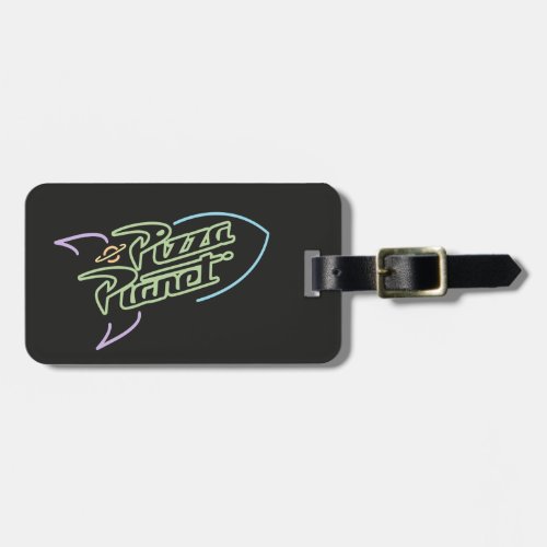 Pizza Planet Neon Sign Graphic Luggage Tag