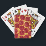 Pizza Playing Cards<br><div class="desc">Playing cards with a tasty-looking pizza pattern on the back. Perfect for both pizza parties and game nights.</div>