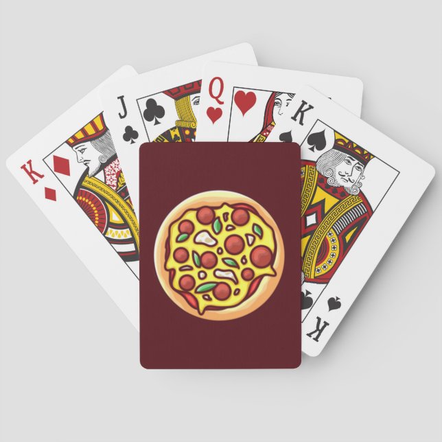 Pizza  playing cards (Back)