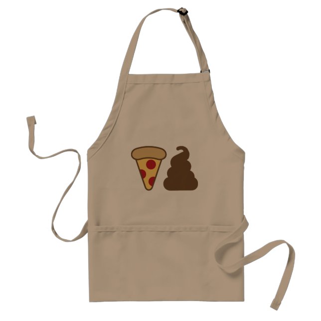 Pizza Poop Adult Apron (Front)
