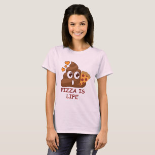 Pizza Poop Emoji T-Shirt