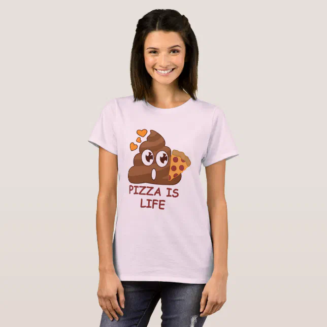 Pizza Poop Emoji TShirt Zazzle