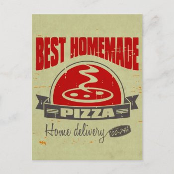 Pizza Postcard by CaptainScratch at Zazzle
