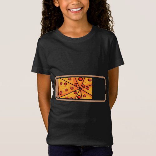 Pizza Power Slice Battery Pizzeria Pizzaiolo Itali T_Shirt