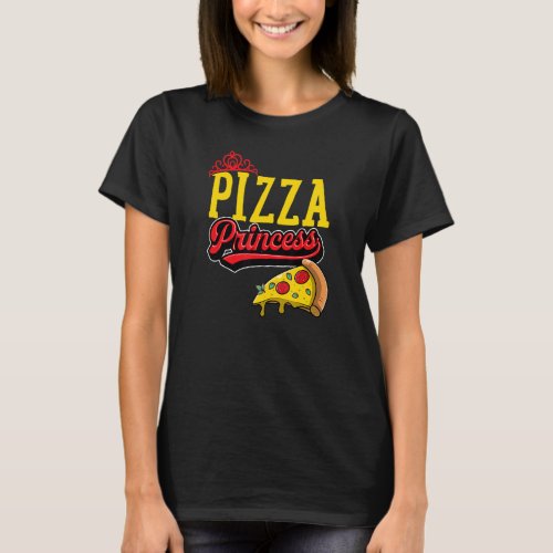 Pizza Princess Cheese Pizza   Crown T_Shirt