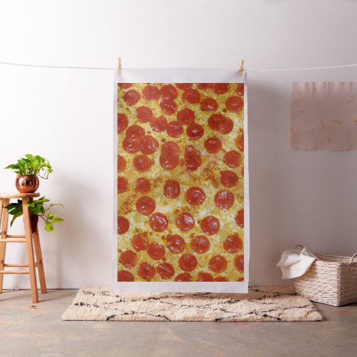 Pizza Print Fabric