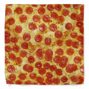 Pizza Print on Bandana