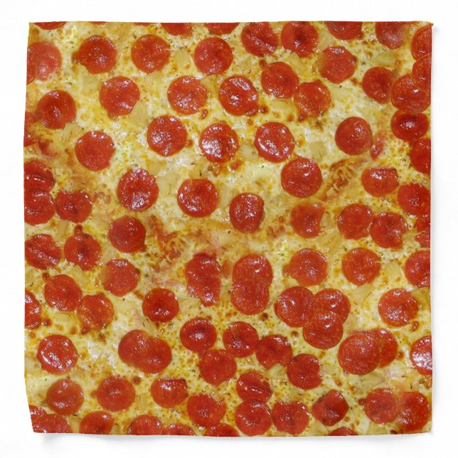 Pizza Print on Bandana (Front)