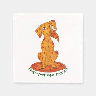 Pizza Puppy Paper Napkins