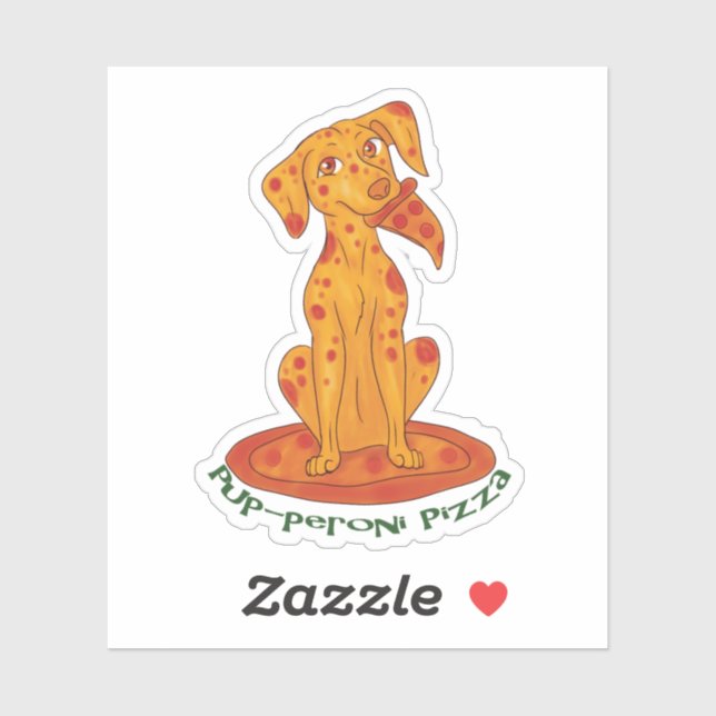 Pizza Puppy Sticker (Sheet)