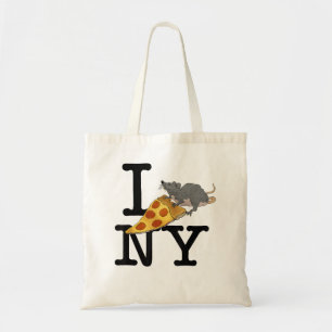 Pizza Rat, I love New York, Pizza , Ironic Tote Bag